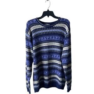 Northern Reflections Vintage Sweater Womens XL Fair Isle Preppy Retro Pullover